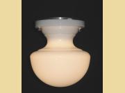 ON HOLD Vintage One Piece Milk Glass Ceiling Fixture