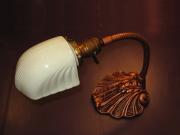 ONHOLD Deco Gooseneck Table Lamp with Vintage Custard Shade