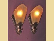 Virden Slip Shade Sconces 1930s